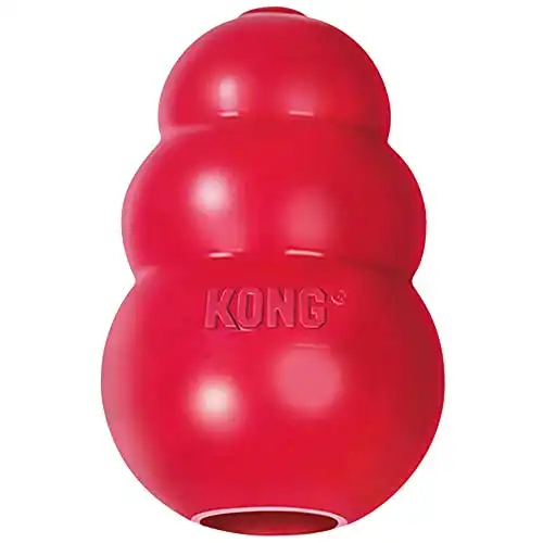 Kong - classic dog toy, durable natural rubber- fun to chew, chase and fetch