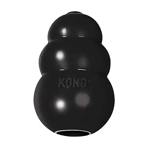 Kong - extreme dog toy - toughest natural rubber, black - fun to chew, chase and fetch - for small dogs