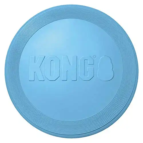 Kong - puppy flyer - teething rubber, flying disc dog toy (assorted colors) - for small puppies