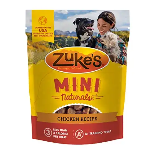 Zuke's mini naturals training dog treats chicken recipe