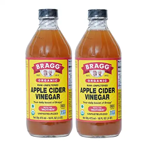 Bragg organic apple cider vinegar with the mother– usda certified organic – raw, unfiltered all natural ingredients, 16 ounce, 2 pack