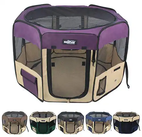 EliteField 2-Door Soft Pet Playpen (2 Year Warranty), Exercise Pen, Multiple Sizes and Colors Available for Dogs, Cats and Other Pets