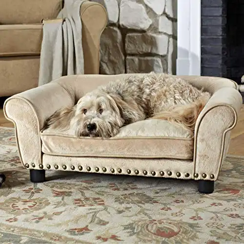 Enchanted home pet dreamcatcher dog sofa, 33. 5 by 21 by 12. 5-inch, caramel, medium (26-50 lbs), (co1990-13-carm)