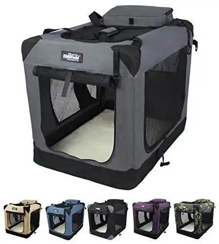 Elitefield 3-door folding soft dog crate