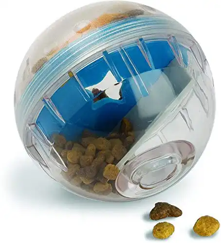 Pet zone iq treat ball – adjustable dog treat dog ball & treat dispensing dog toys